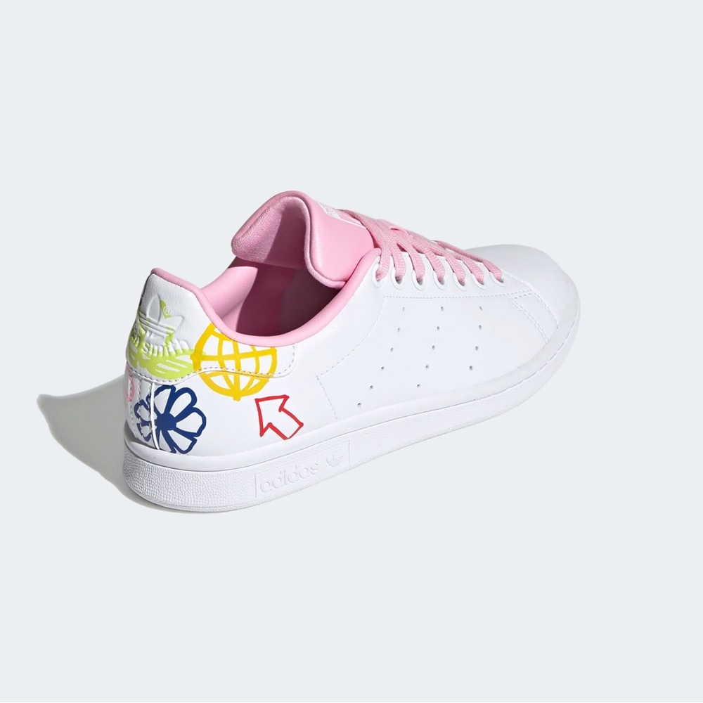 Adidas Stan Smith Shoes - Cloud White and True Pink - Make Me A Reasonable Offer - Picture 5 of 5